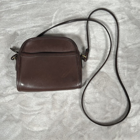 Coach Handbags - Vintage COACH Legacy Abbie Purse Handbag Brown Leather Crossbody Strap #9017 USA